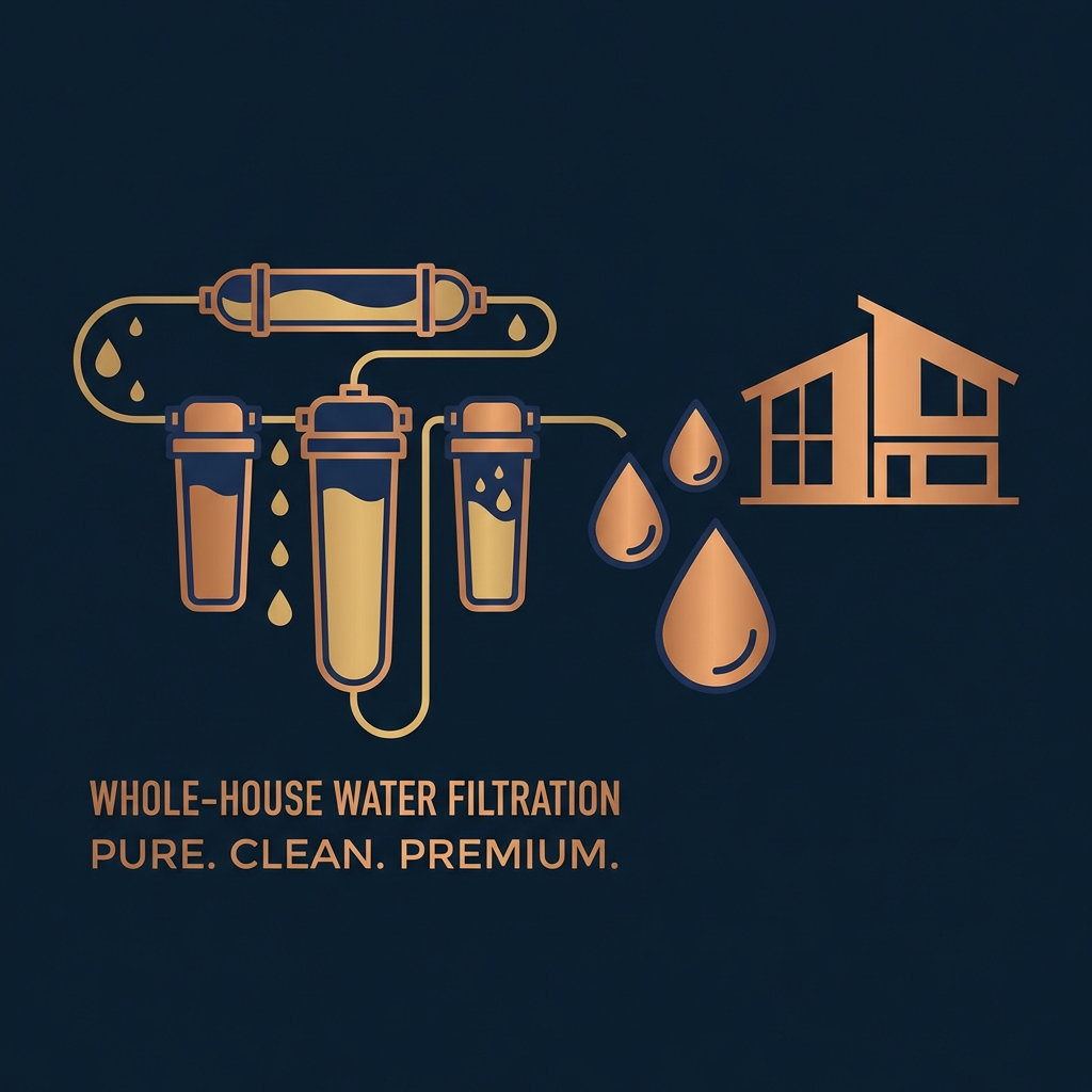Water filtration service icon